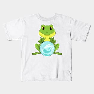 Frog with Crystal ball Kids T-Shirt